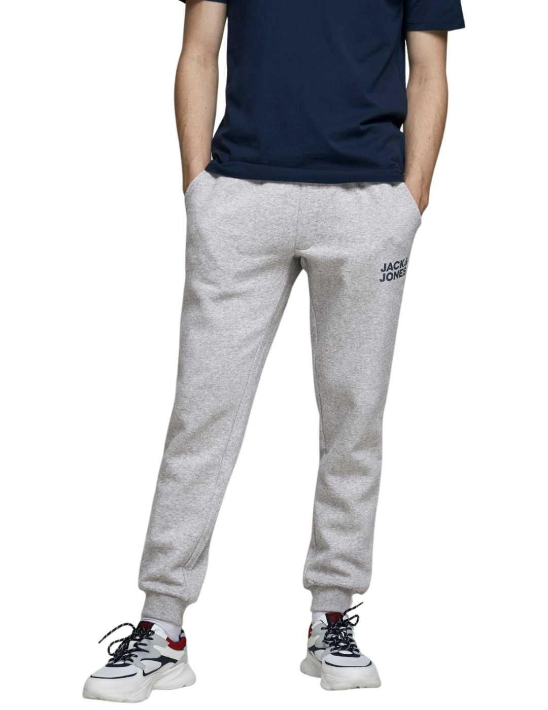 Pantalón deportivo Jack and Jones Jjnewsoft Gris - Bicos de Fío