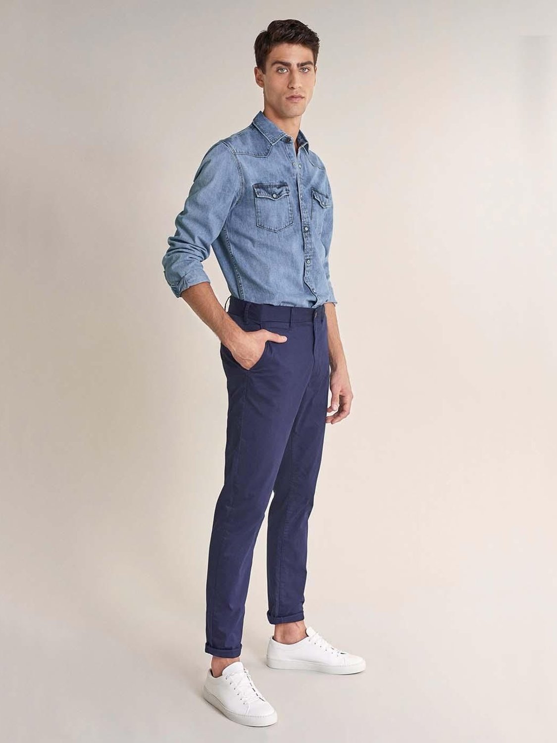 Pantalón Salsa Jeans Spartan Slim Azul - Bicos de Fío