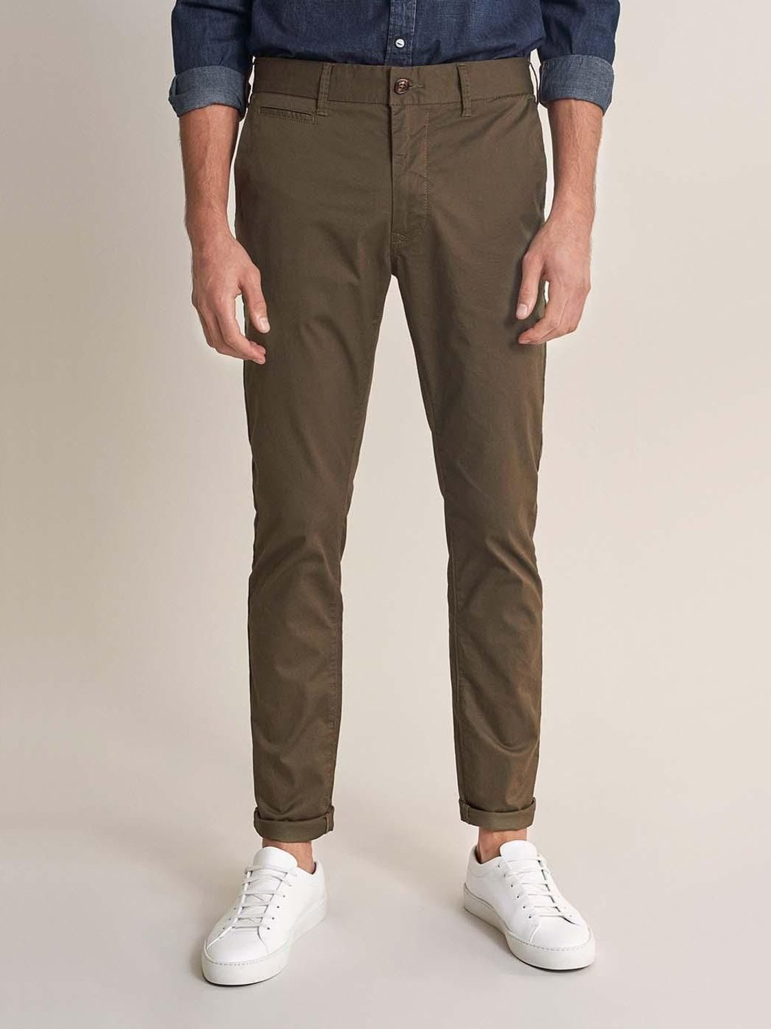 Pantalón Salsa Jeans Spartan Slim Khaki - Bicos de Fío