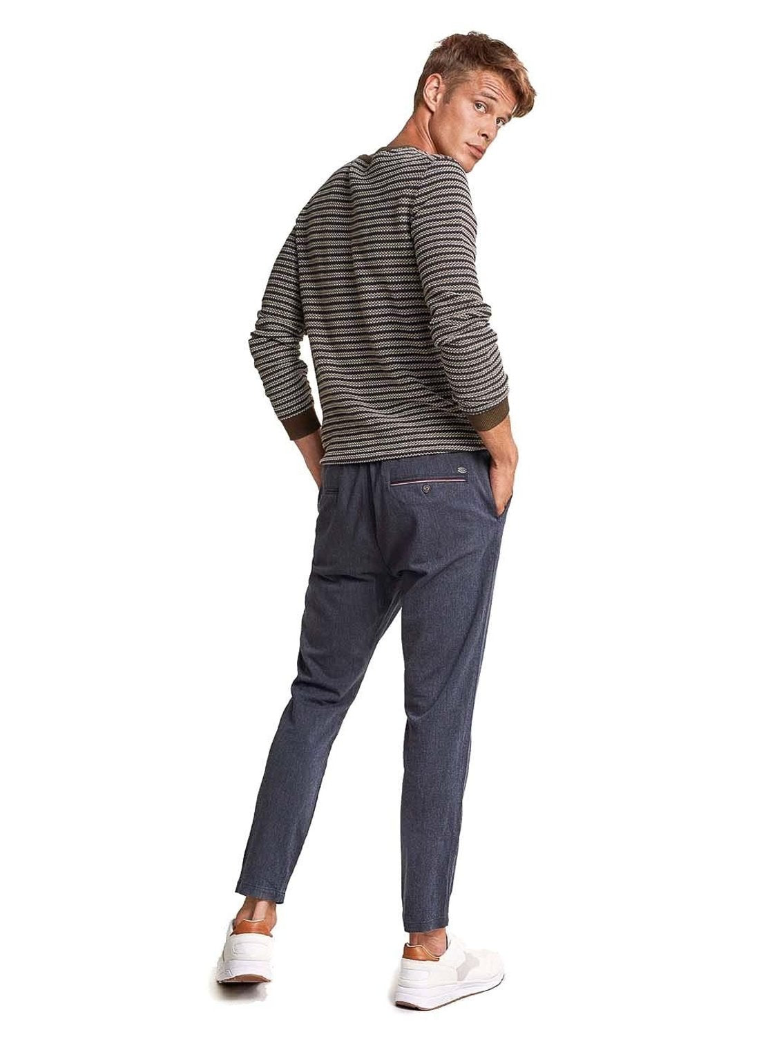 Pantalones Salsa Jeans Karl Loose Slim Azul - Bicos de Fío