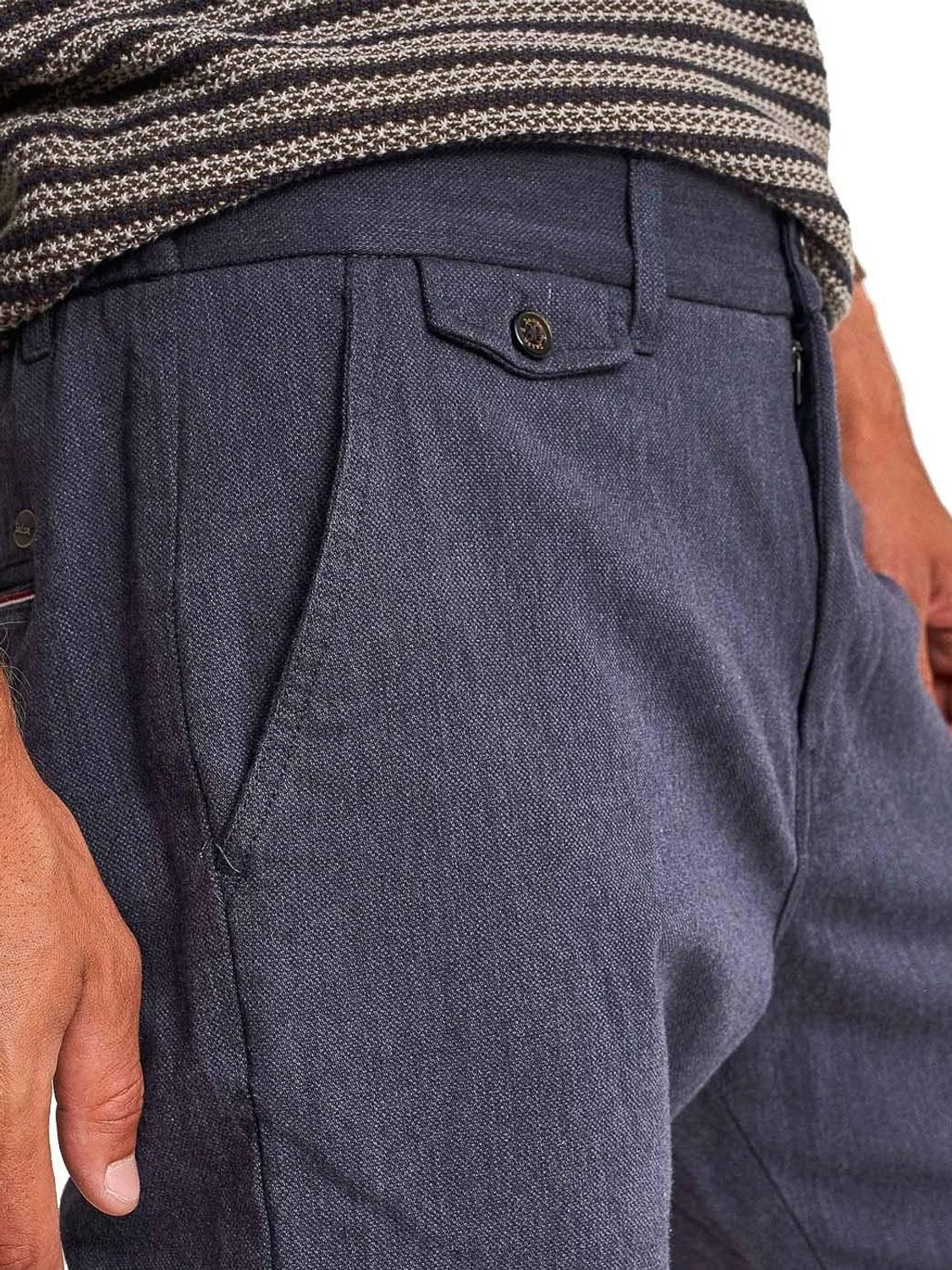 Pantalones Salsa Jeans Karl Loose Slim Azul - Bicos de Fío