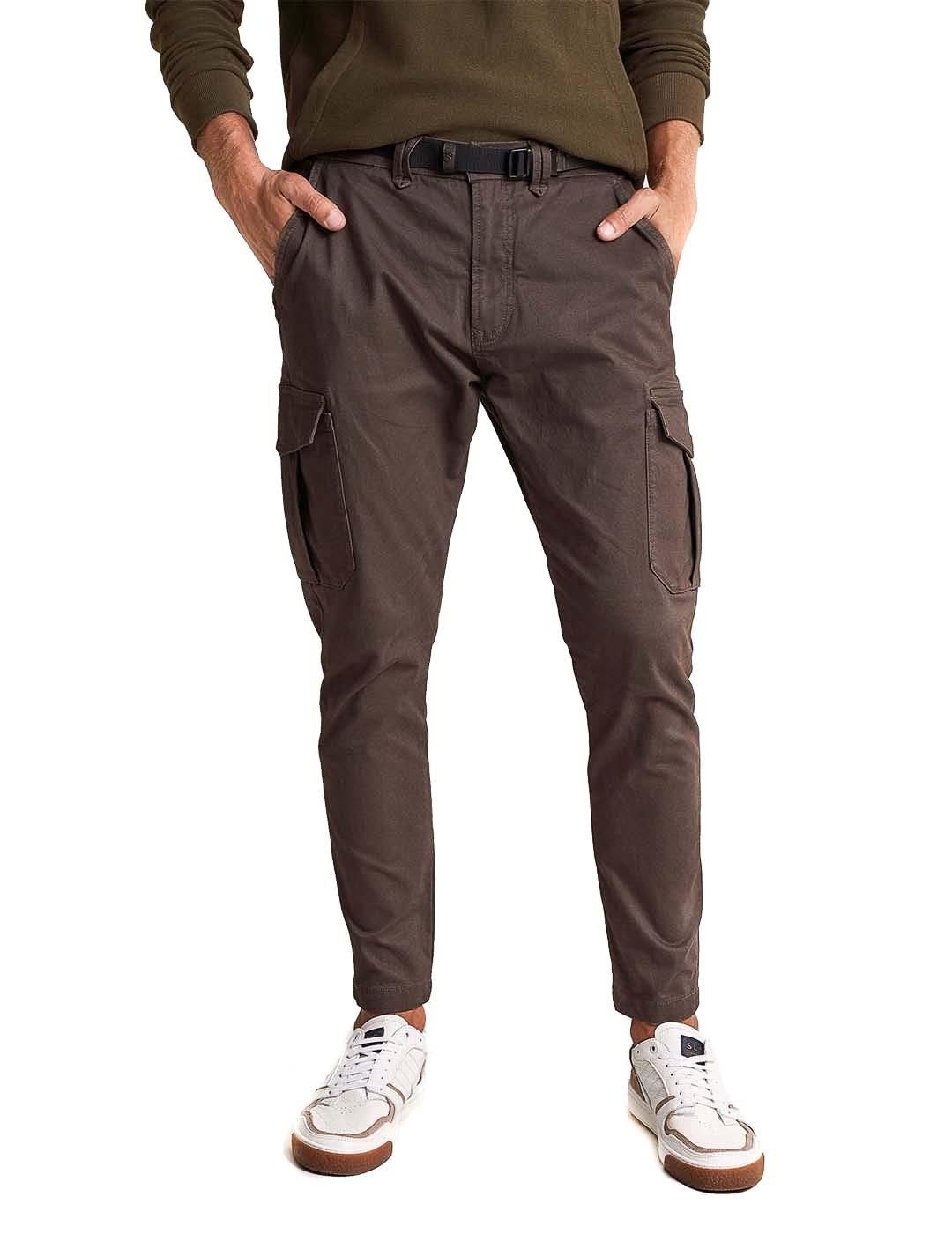Pantalones Salsa Jeans Karl Loose Slim Cinturón - Bicos de Fío