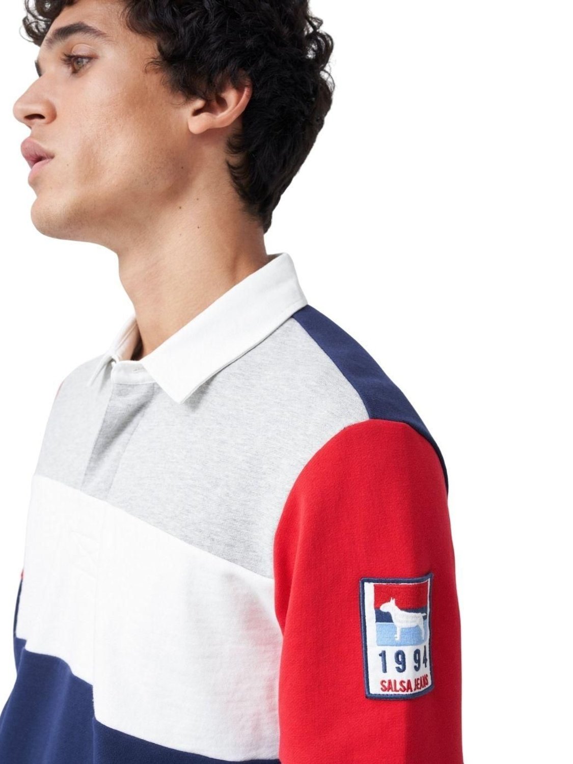 Polo de manga larga Salsa Jeans Marino - Bicos de Fío