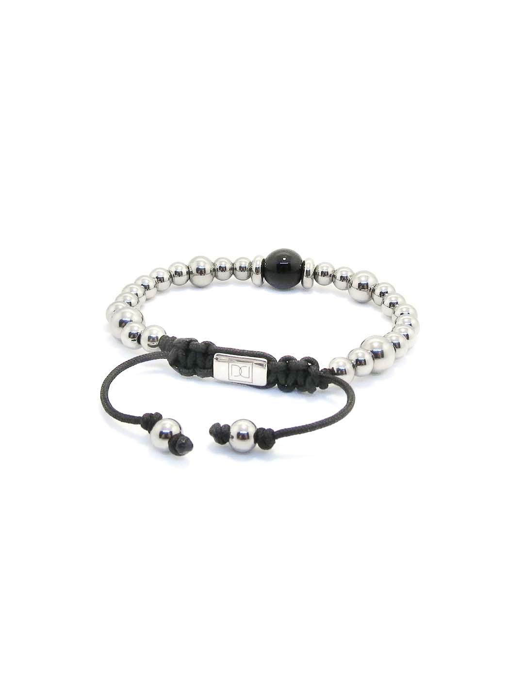 Pulsera Disorder Murano Steel Negro - Bicos de Fío