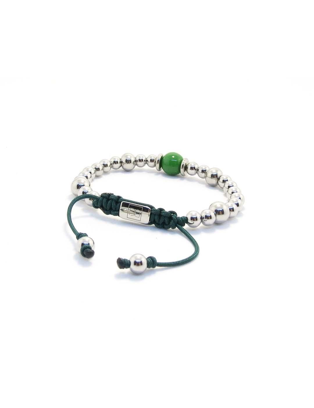 Pulsera Disorder Murano Steel Verde - Bicos de Fío