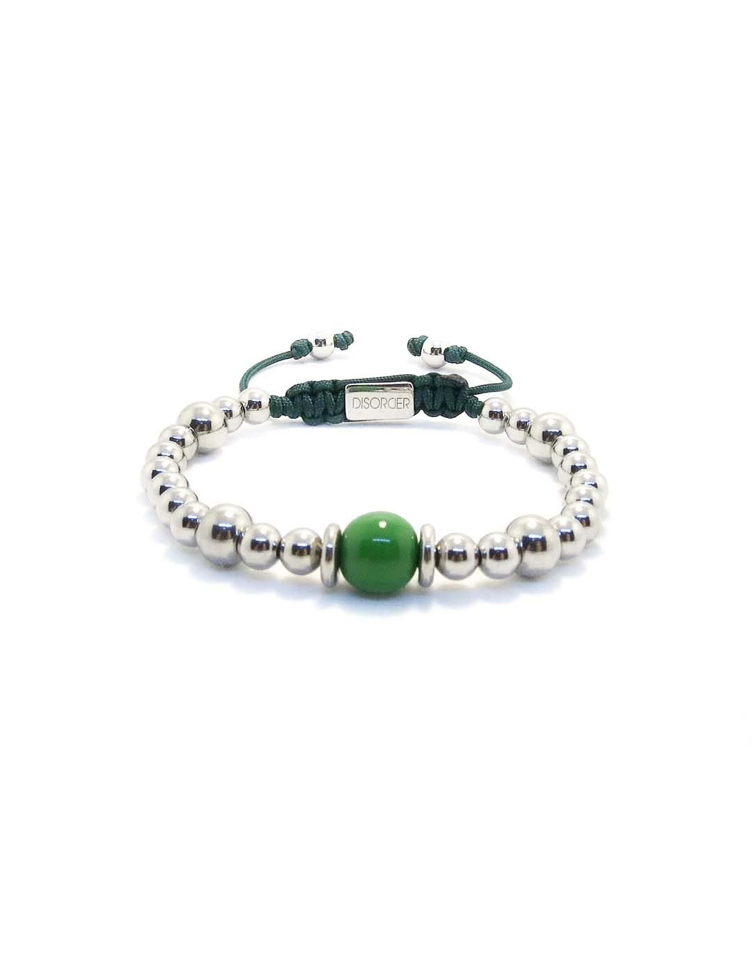 Pulsera Disorder Murano Steel Verde - Bicos de Fío