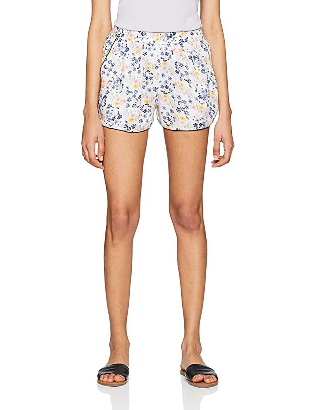 Short BLENDSHE Jenn Estampado Floral - Bicos de Fío