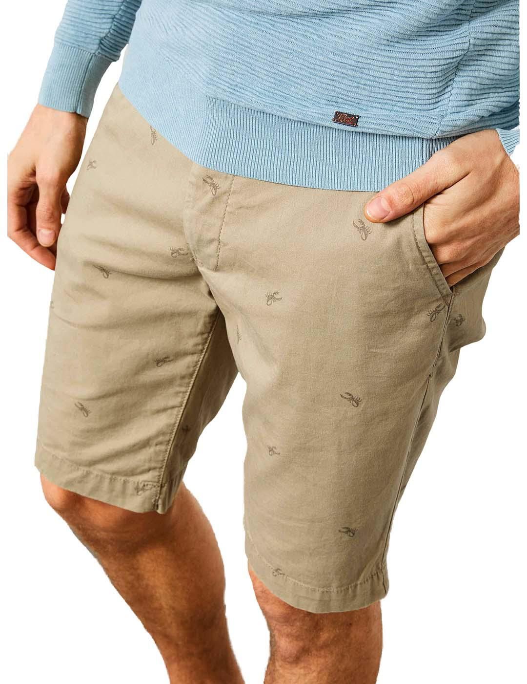 Short Chino PETROL Dark Tobacco Marrón - Bicos de Fío