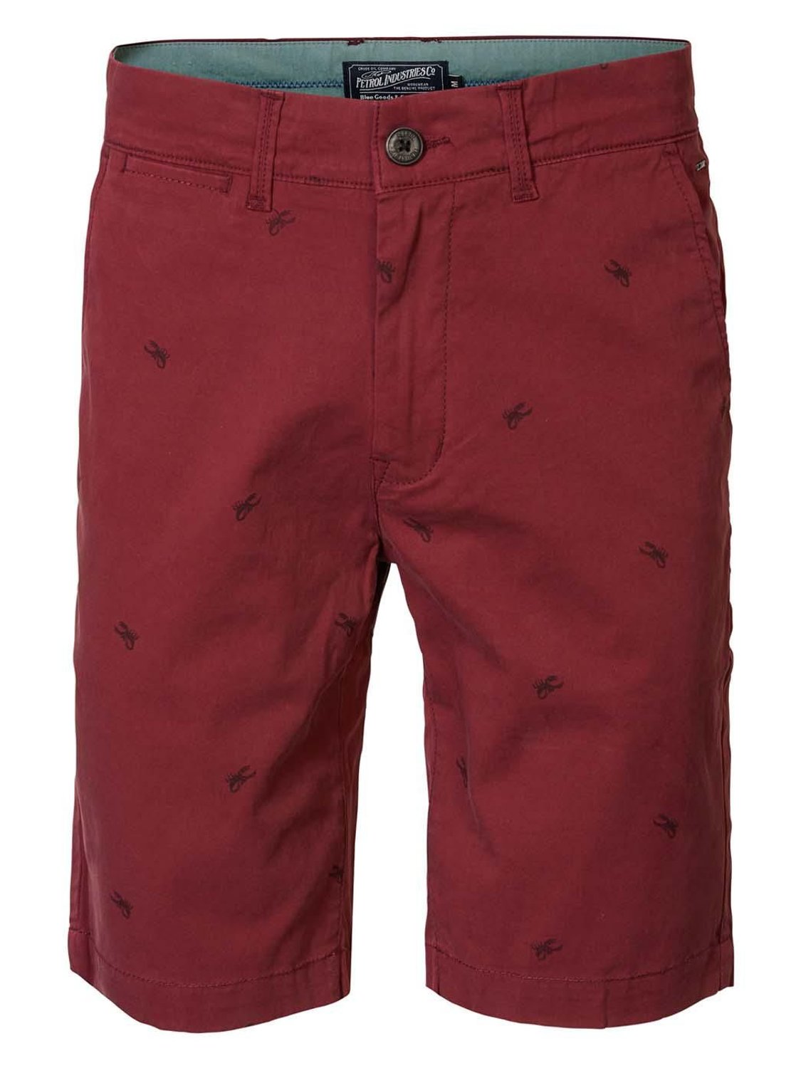Short Chino PETROL Scar Red Granate - Bicos de Fío