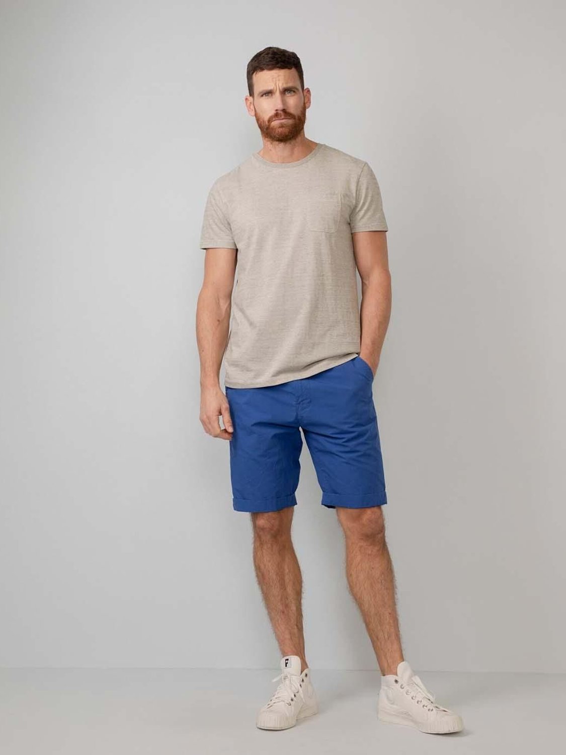 Shorts Chino Petrol Industries Azul - Bicos de Fío