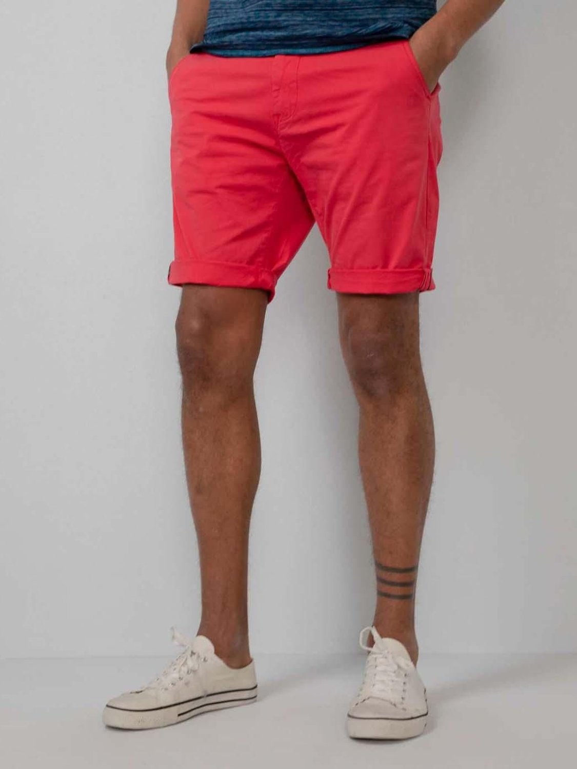 Shorts Chino Petrol Industries Rojo - Bicos de Fío