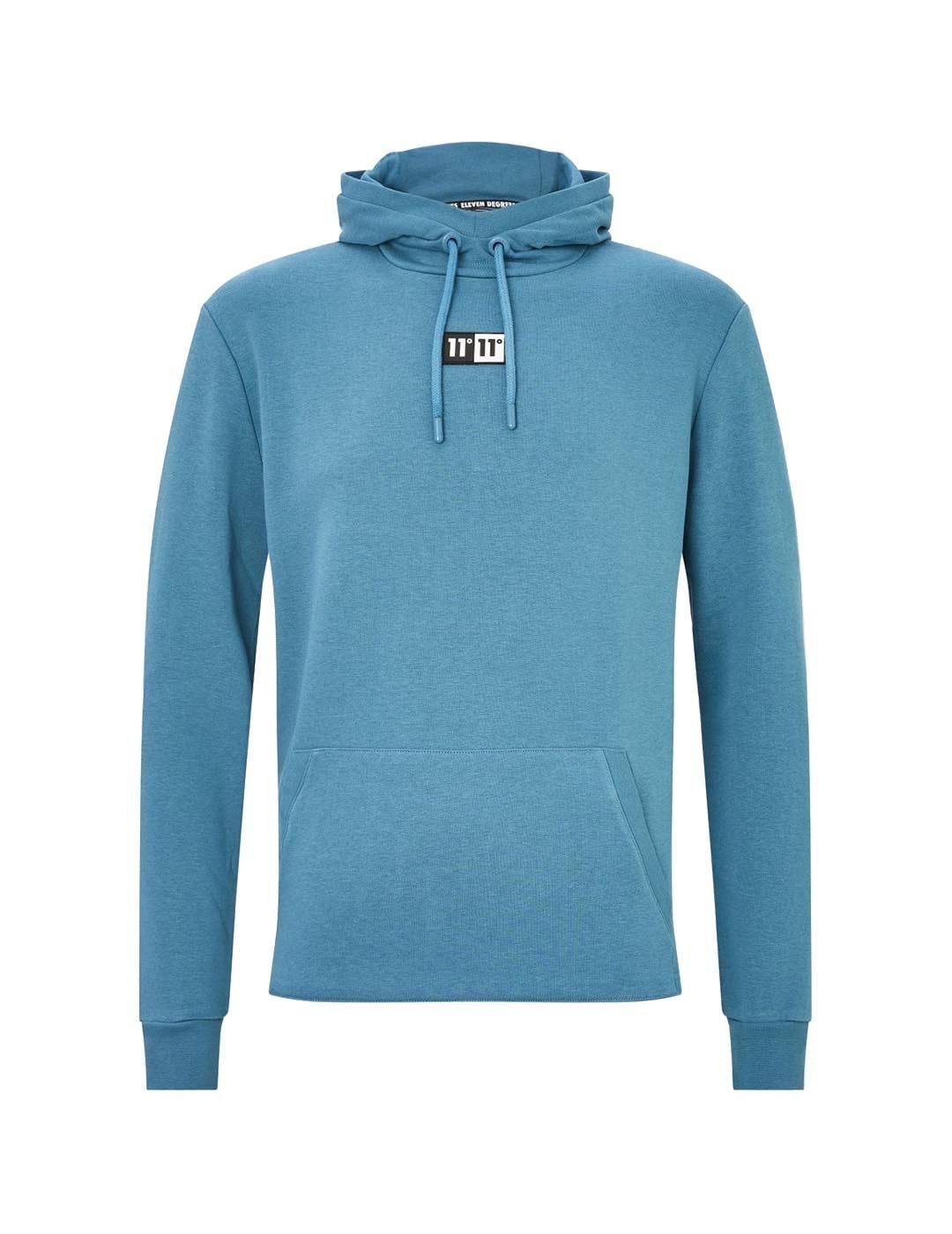 Sudadera con capucha 11 Degrees Onyx Azul Teal - Bicos de Fío