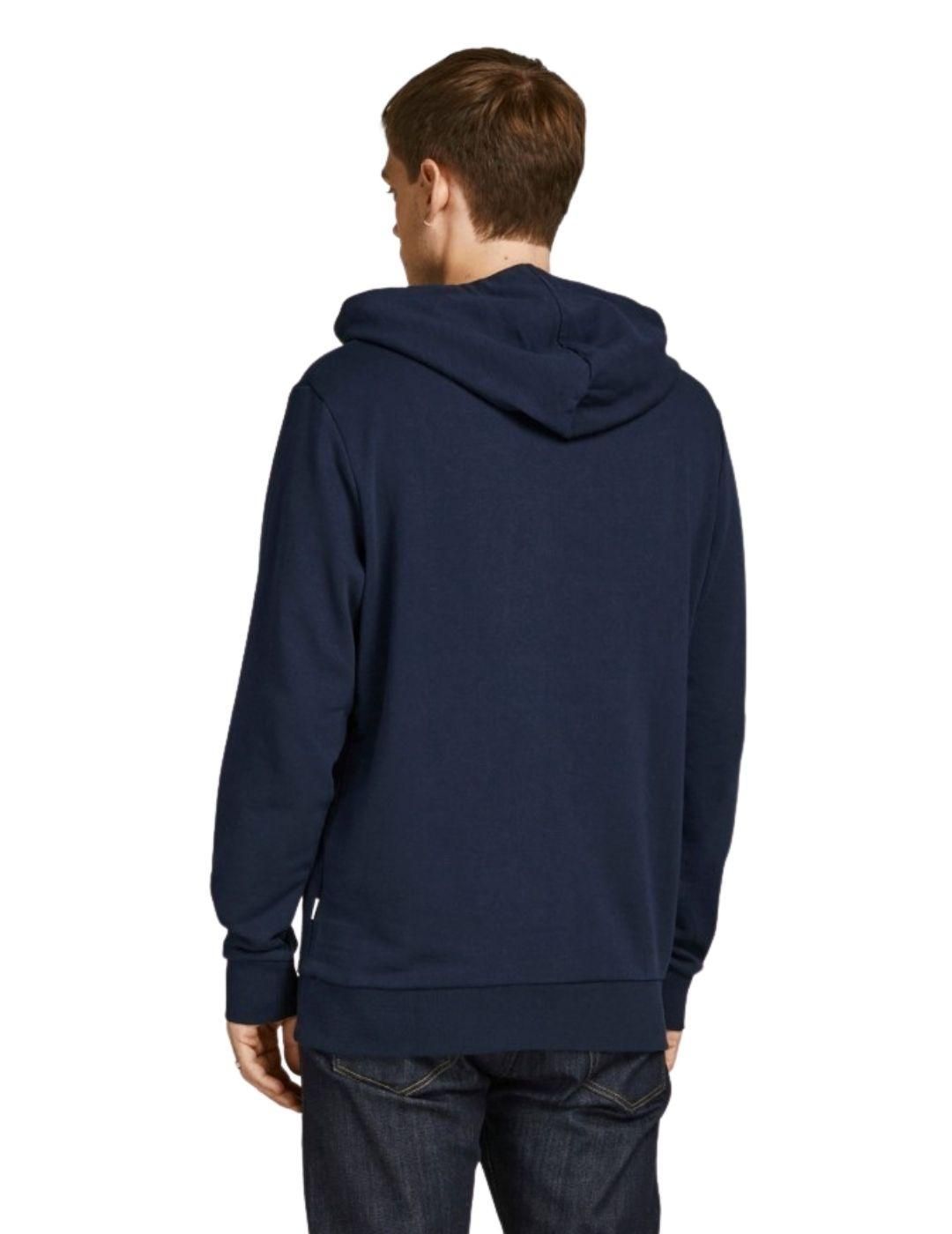 Sudadera con capucha Jack and Jones JJEshark Azul - Bicos de Fío