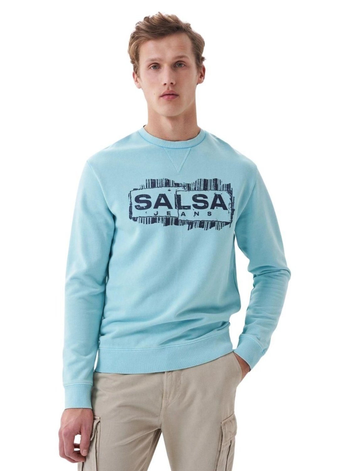 Sudadera Salsa Jeans Branding Azul - Bicos de Fío