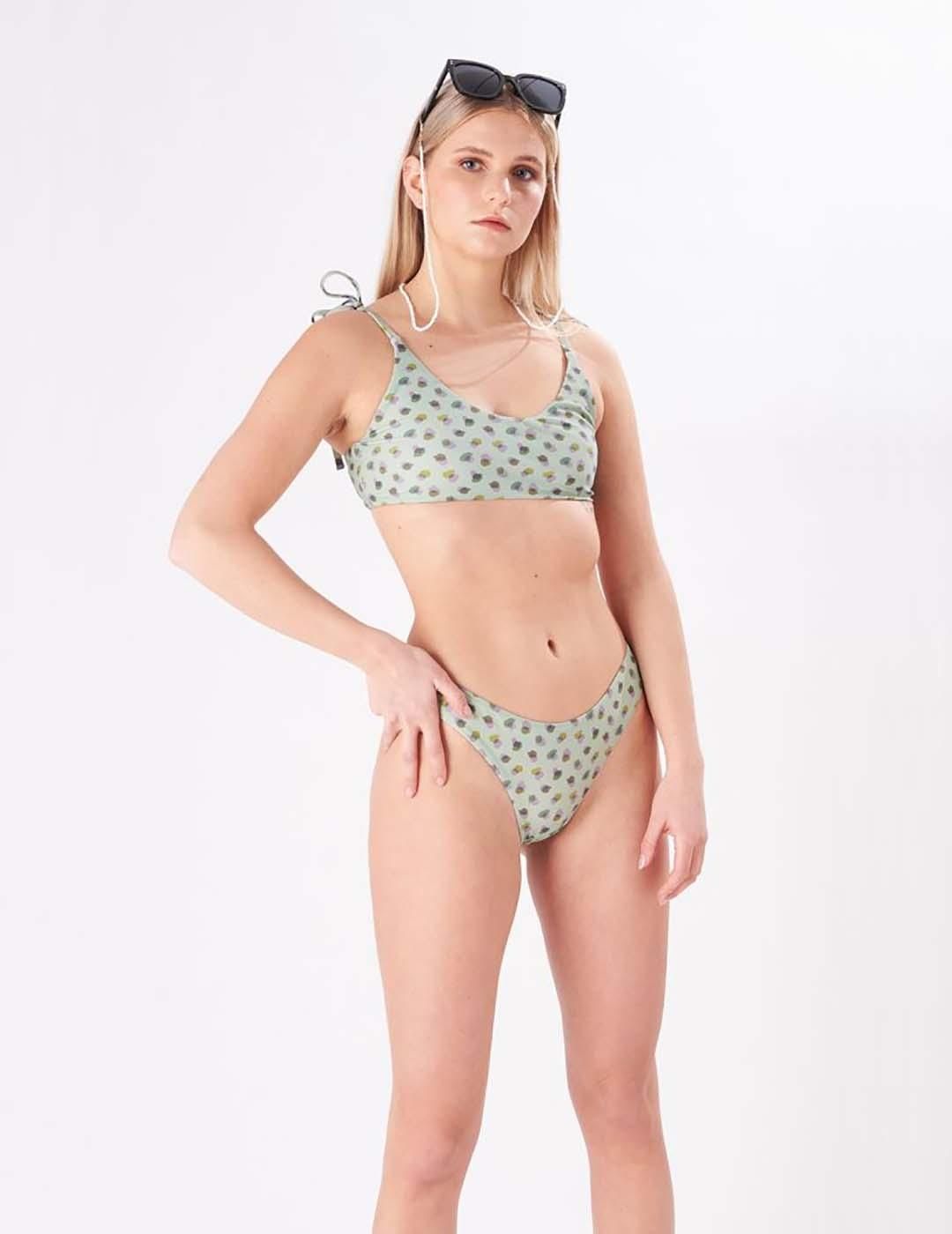 Top de bikini 24 Colours Verde - Bicos de Fío