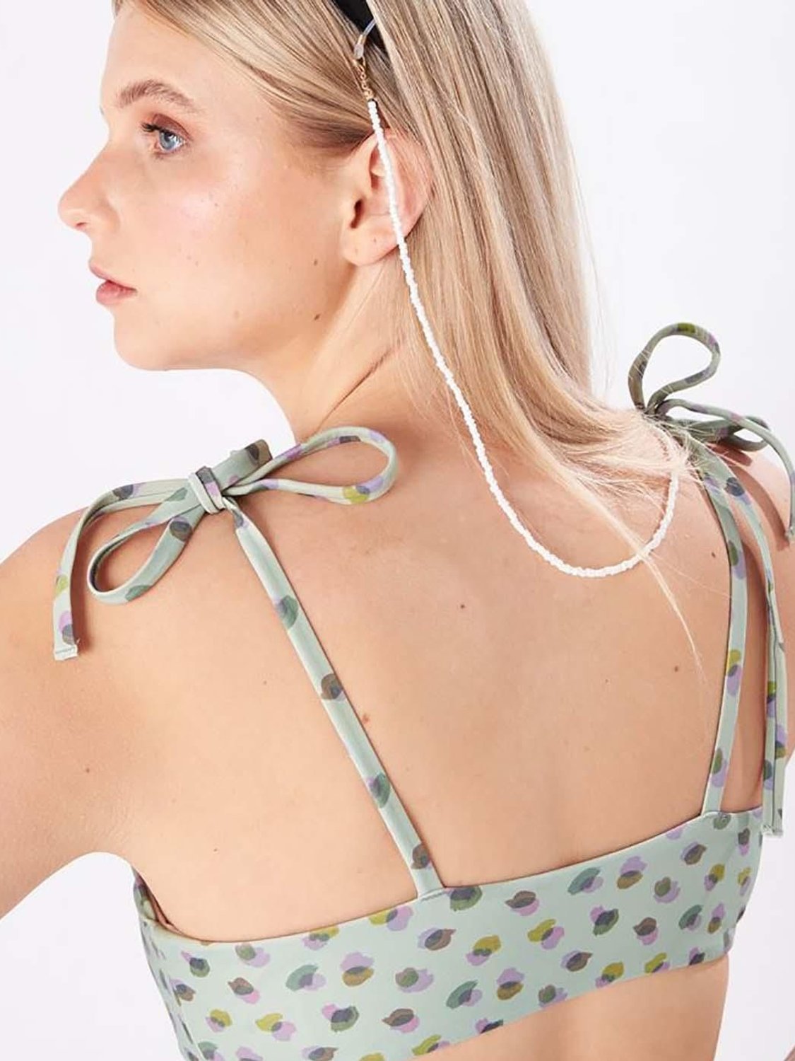 Top de bikini 24 Colours Verde - Bicos de Fío