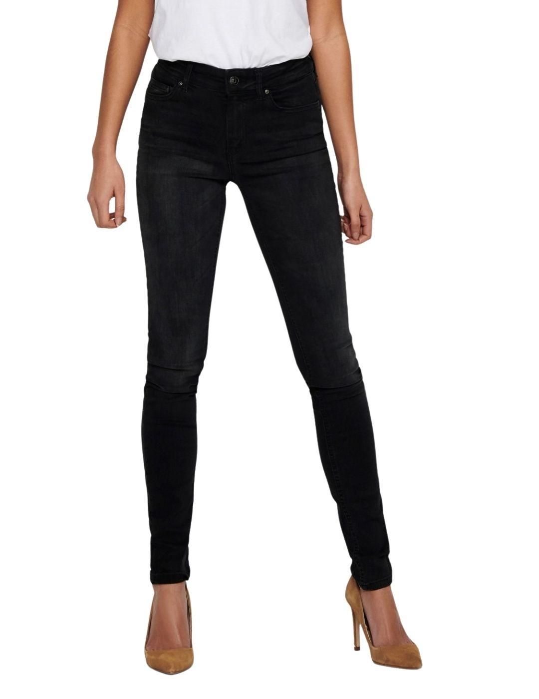 Vaqueros Only Onlblush REA 1099 Black Denim - Bicos de Fío