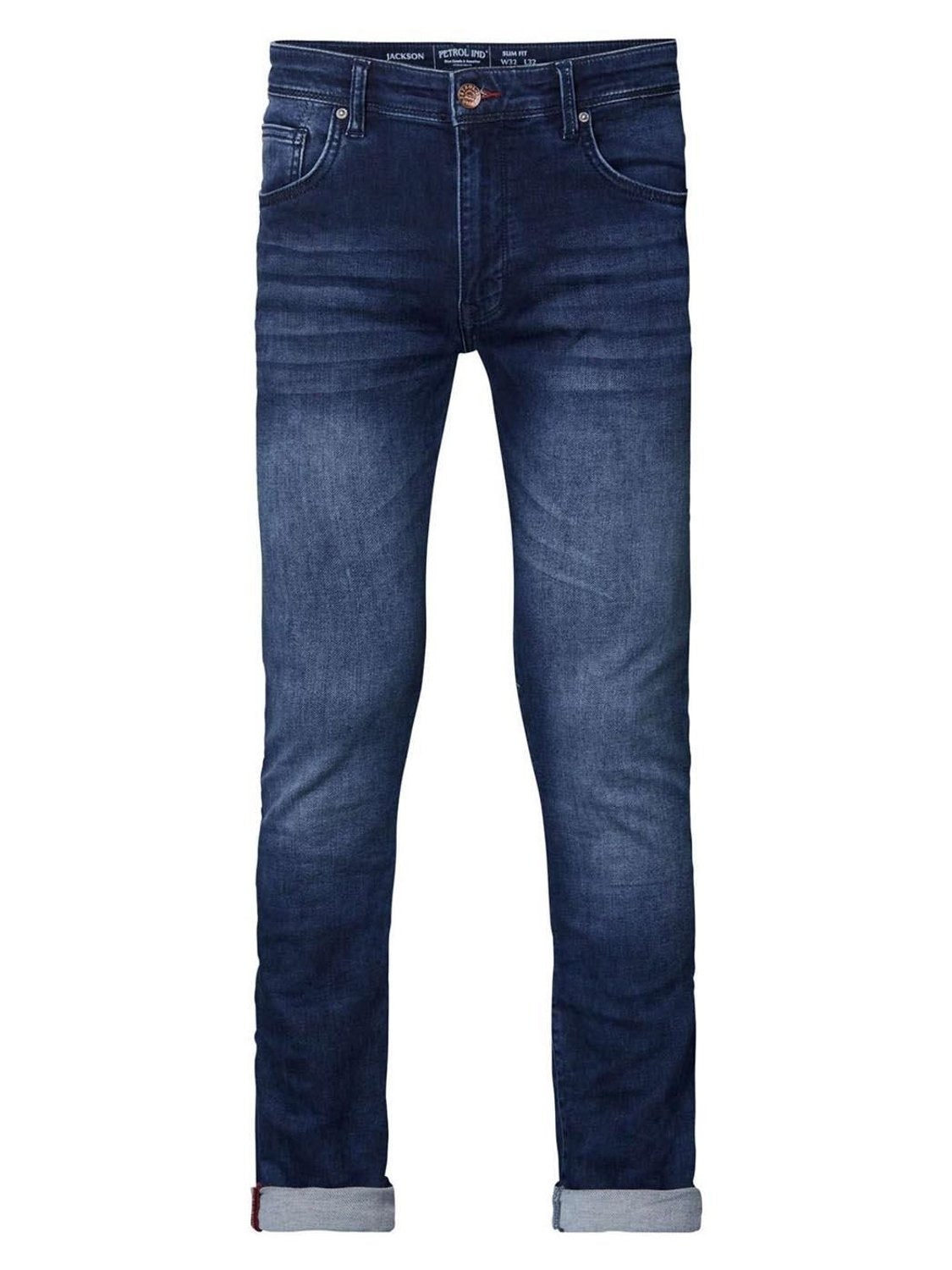 Vaqueros Petrol Industries Jackson Deep Blue Sea - Bicos de Fío