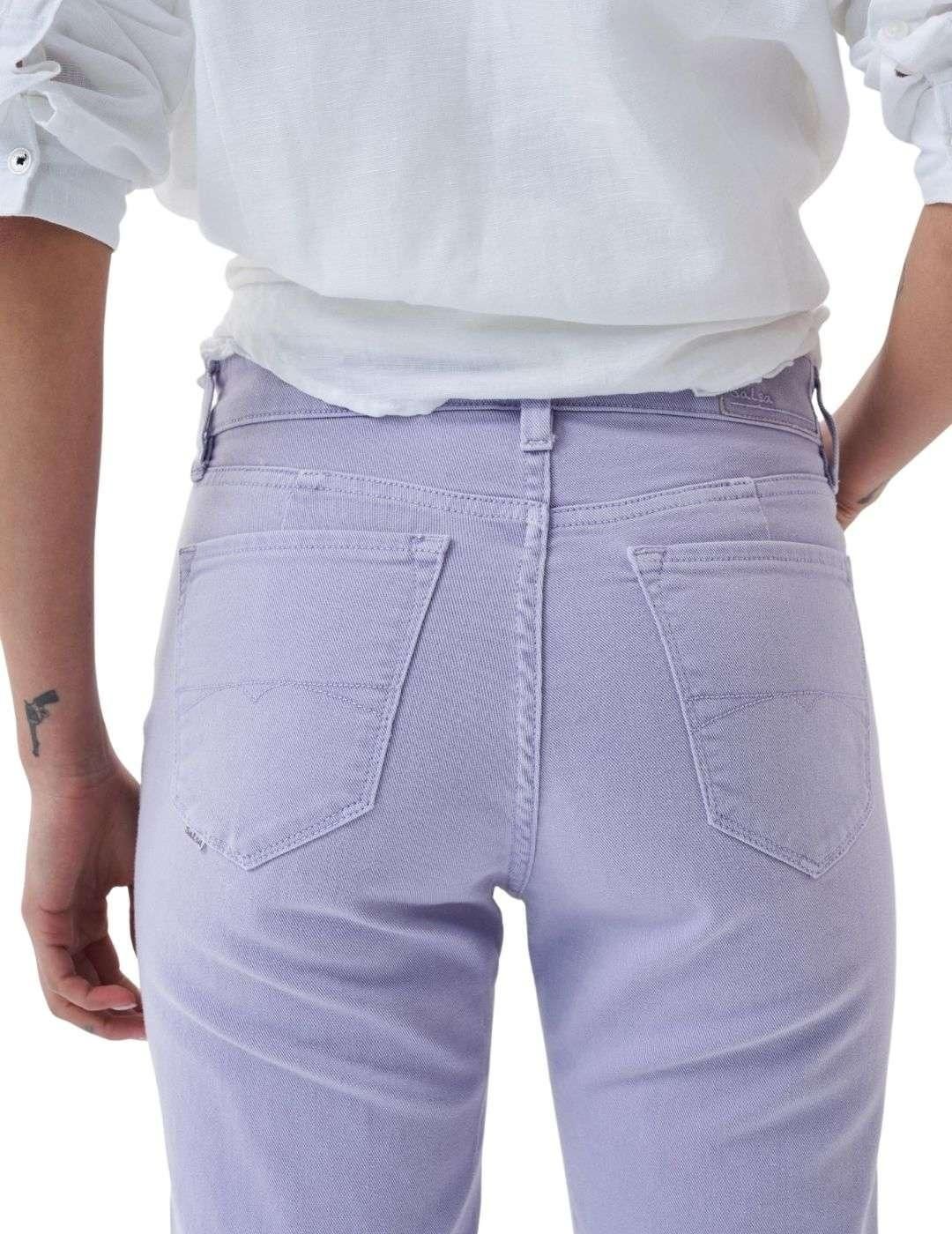 Vaqueros Salsa Jeans True Cropped Slim Lila - Bicos de Fío